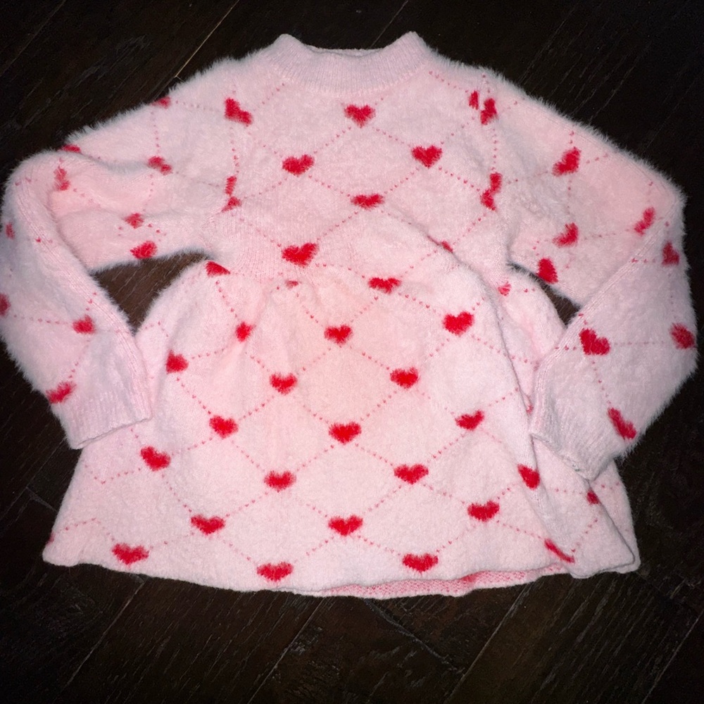 Lola + The Boys Pink and Red Heart Dress